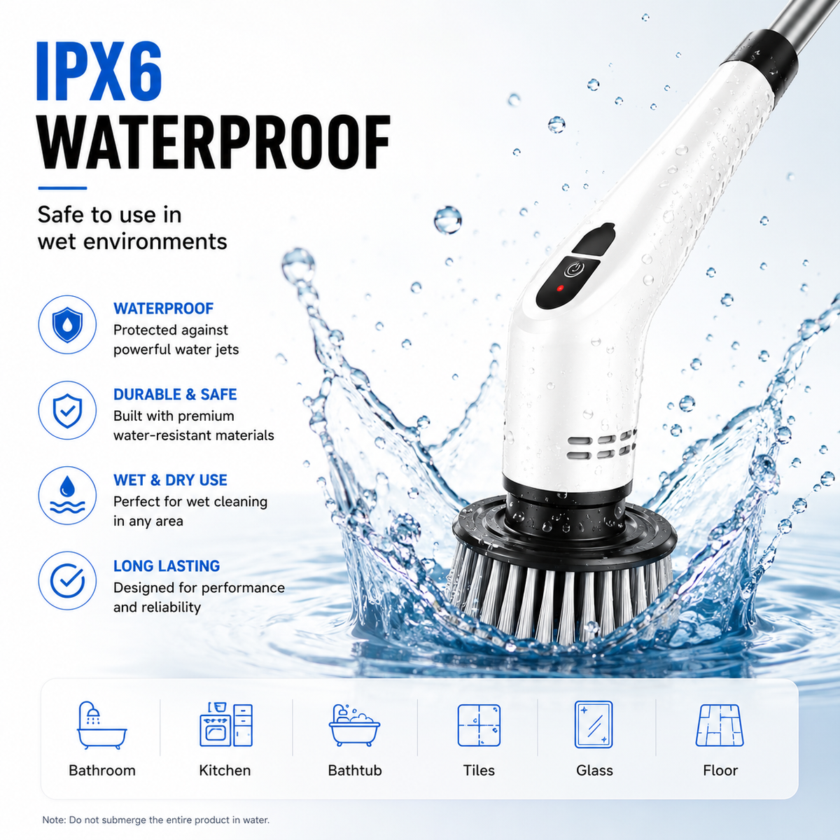 Professional Back-Saving Power Scrubbing System