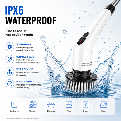 Professional Back-Saving Power Scrubbing System